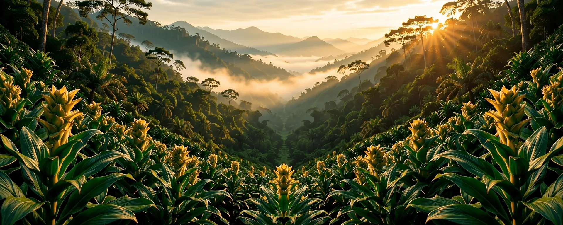 Indonesian botanical landscape